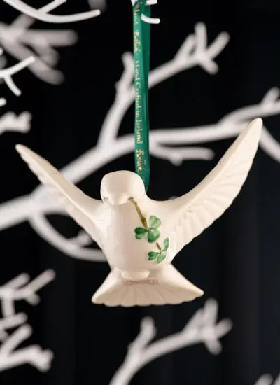 Belleek Dove Hanging Ornament